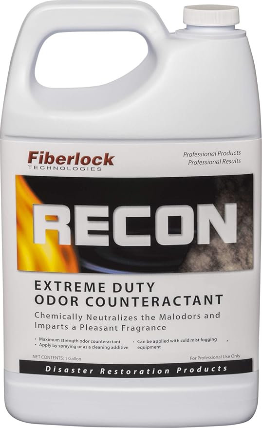 RECON Extreme Duty Odor Counteractant, 1 Gallon, Chemically Neutralizes the Source of Malodors from Fire, Water or Smoke Damage, Use as Deodorant Booster for Carpet Cleaners