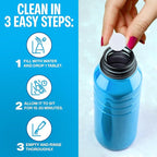 Sudstainables Water Bottle Cleaning Tablets – 36-Pack, Chlorine-Free and Odorless Cleaner for Hydration Bladders, Stainless Steel, Tumblers, and Glass Bottles - Removes Stubborn Stains and Odors