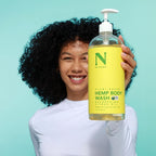 Dr. Natural Hemp Body Wash, Citrus, 32 oz - Pure Plant-Based Body Wash - Deep Cleansing and Moisturizing with Organic Shea Butter - Enriched with Hemp Seed Oil - Suitable for Sensitive Skin
