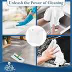 DAN RIVER 24-Pack White Microfiber Towels – Ultra Absorbent, Lint Free Towels & Streak-Free for Home, Car & Kitchen - Must-Have Cleaning Essentials - 12" x 12"