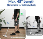 Large Lint Rollers for Carpet, Sticky Rollers for Floor DELOMO 9.45 in with 3 Extendable Handle, Long Handle Sticky Mop for Cleaning Carpets, Cars, Clothing, and Pet Hair
