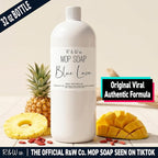 R&W CO. Original 32 oz Premium Mop Soap Blue Lava Scented, Gentle Floor Cleaner for all Surfaces, Non-Toxic, Pet and Skin Safe Formula, Streak-Free Shine