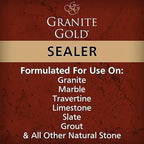 Granite Gold Granite Sealer Combo Pack, Water-Based Sealer Spray and Refill for Granite, Marble, Travertine, Natural Stone Countertops, 24 oz + 64 oz