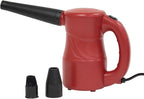 XPOWER A-2S Cyber Duster Electric Air Duster for Dusting, Drying, Inflating, Blowing, Car Detailing, Computer, Leaf Blowing, 90 CFM, 2 Nozzles + 1 Brush, High Performance Motor, Eco-Friendly, Red