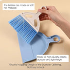 9 Pack Mini Dust Pan and Brush Set, Small Hand Broom and Dustpan Set with Handle - 3 Colors Plastic Cleaning Tools for Desk, Table, Keyboard, Car, Pet Food Crumbs