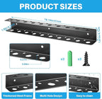 TSUMAZRURE Screwdriver Wall Rack, Screw Driver Holder and Screwdriver Rack, Tool Organizer Rack with Screw Driver Holders Organizers, Wall Mounted Tool Rack for Garage Tool Storage Rack (black)