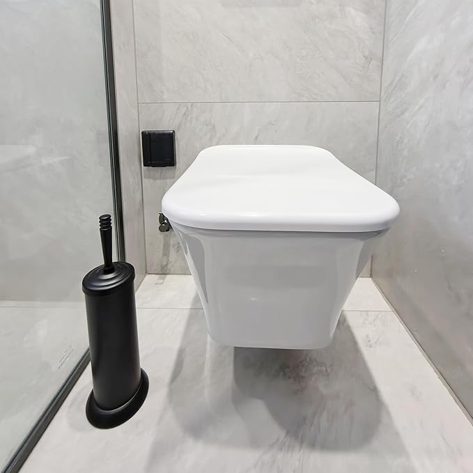 Matte BlackToilet Bowl Brush with Holder, Durable Bathroom Cleaning Tool, Modern Design for Easy Toilet Maintenance, Bathroom Cleaner Brush for Efficient Cleaning and Hygiene