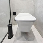 Matte BlackToilet Bowl Brush with Holder, Durable Bathroom Cleaning Tool, Modern Design for Easy Toilet Maintenance, Bathroom Cleaner Brush for Efficient Cleaning and Hygiene