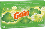 Gain Dryer Sheets - Original Scent - 34 Count Sheets Per Box - Pack of 3 Boxes