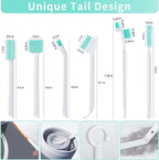 Small Cleaning Brush Tight Spaces, 8pcs Crevice Cleaning Brushes Tool for Household Use, Tiny Cleaning Brush Mini Parts Humidifier Toaster
