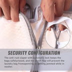 4 Pack Mesh Laundry Bag Mesh Laundry Bags Laundry with Handle for Washing Socks, Baby Items, Lingerie, Travel Garments (WHITE, 4)