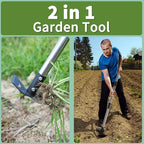 Weed Puller Tool, 78" Manual Weeder Remover Tool, 2 in 1 Stand Up Rake for Garden