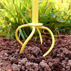 Manual Twist Tiller for Gardening, Garden Claw Hand Tiller with Ergomomic Handle, Steel Cultivator Tiller Lawn Aerator Soil Lossener for Gardening Bed and Plant Box