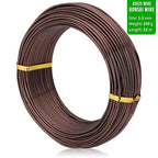 Bronze-1.5mm/16gauge-Anodized Aluminum Bonsai Training Wire 250g Large Roll,Many Size to Choose,KSVZS Bendable Metal Wire for Crafts,Sculpting,Armature and Daily Use,Necessities for Family