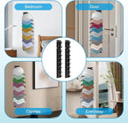 2 Pack Hat Organizer for Baseball Caps,Hat Rack for Wall with Strong Adhesive Hold up to 18 Hats，Over The Door Organizer for Closet Door and Bedroom (White)