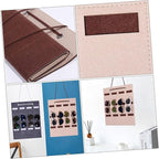 Alipis Felt Sunglasses Organizer Hanging Bag Wall Pocket Storage Pouch 30x40cm Small Camel Eyewear Holder for Door and Wall Hanging