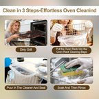 10 PCS No Scrub Oven Rack Cleaning Bags – Thickened Reusable Leak-Resistant PE Bags for Deep Soaking Grill Grates, Heavy-Duty Cleaning Bags for BBQ Grills,Metal Grates (15.7 × 23.7 in)