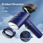 Steamer for Clothes, Handheld Clothes Steamer and Garment Wrinkle Remover, 15s Fast Heat-Up, Foldable, 120V/220V Dual Voltage for Worldwide Travel