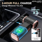 Electric Air Duster, 300000RPM High-Speed Cordless Blower for Barber with Variable Speed & Brushless Motor, Portable Mini Blower for Keyboard, PC, Computer, Replaces Canned Air, Gifts for Men