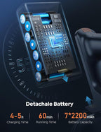 Cordless Vacuum Cleaner, 450W 45Kpa Vacuum Cleaners for Home with 5 Suction Modes, Vacuum Cleaner with Max 60Mins, Stick Vacuum Cordless for Hardwood Floor Carpet Pet Hair