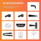 ETL-Certified Handheld Steam Cleaner - 221℉ 3.5 Bar Pressure, Chemical-Free Multi-Surface Cleaner for Kitchen, Bathroom, Car - Heats in 3-5 Mins