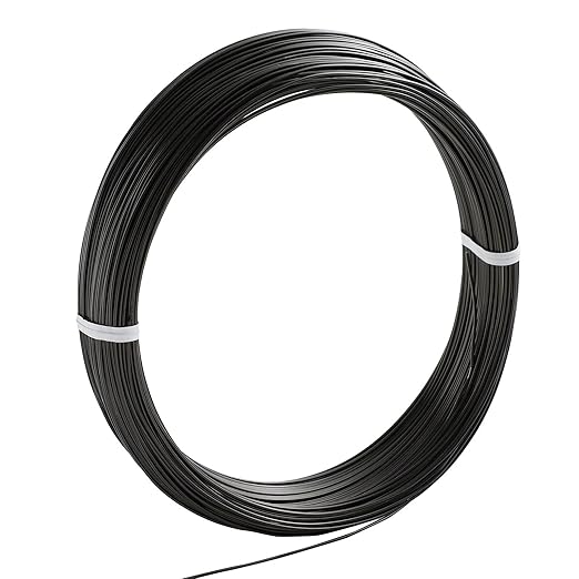 Wazakura 150 gr Black Anodized Aluminum Bonsai Training Wire Made in Japan (1 mm, Black)