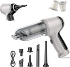 Car Vacuum Cleaner, 15000Pa Handheld Cordless Rechargeable Wet & Dry Vacuum, 120W High Power for Car, Pet, Home, Office Cleaning, Washable HEPA Filter, Multi-Nozzles
