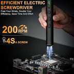 Mini Electric Screwdriver, 3.7V Precision Screwdriver Set Cordless Screwdrivers Rechargeable 72 In 1 Magnetic Bit Repair Tech Tool Kit for Electronics Computer Phone Laptop Camera RC Car Watch Glasses