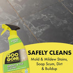 Goo Gone Grout and Tile Cleaner - 28 Ounce - Removes Tough Stains Dirt Caused by Mold Mildew Soap Scum and Hard Water Staining - Safe on Tile Ceramic Porcelain, pack of 2