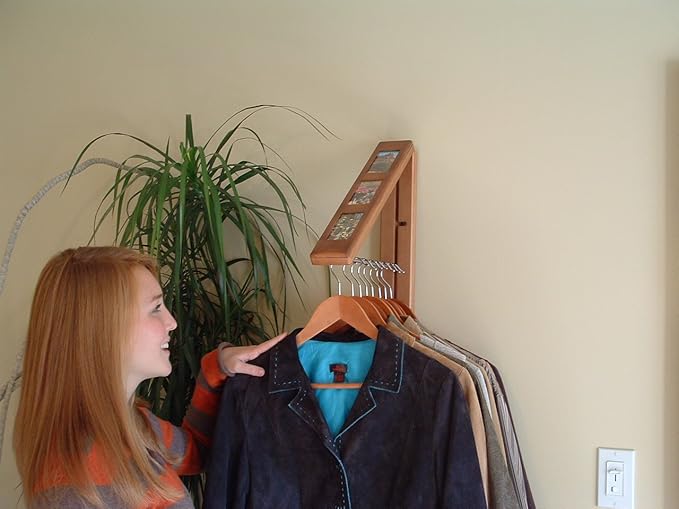 InstaHanger Picture Perfect Closet Organizer, The Original Folding Drying Rack, Wall Mount