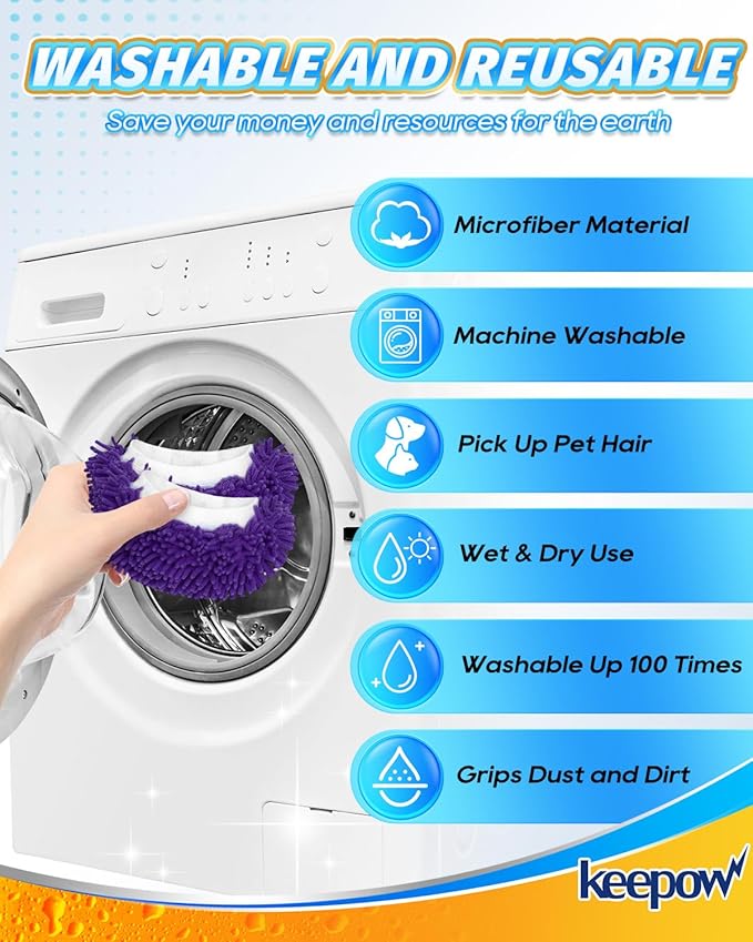 Handheld Steam Cleaner Pads Cloth Steamer Attachments Steam Mop Accessories Compatible with Bissell Steam Shot,Wagner Spraytech,McCulloch,PurSteam Universal Reusable Washable Steam Pad Clothes Cover
