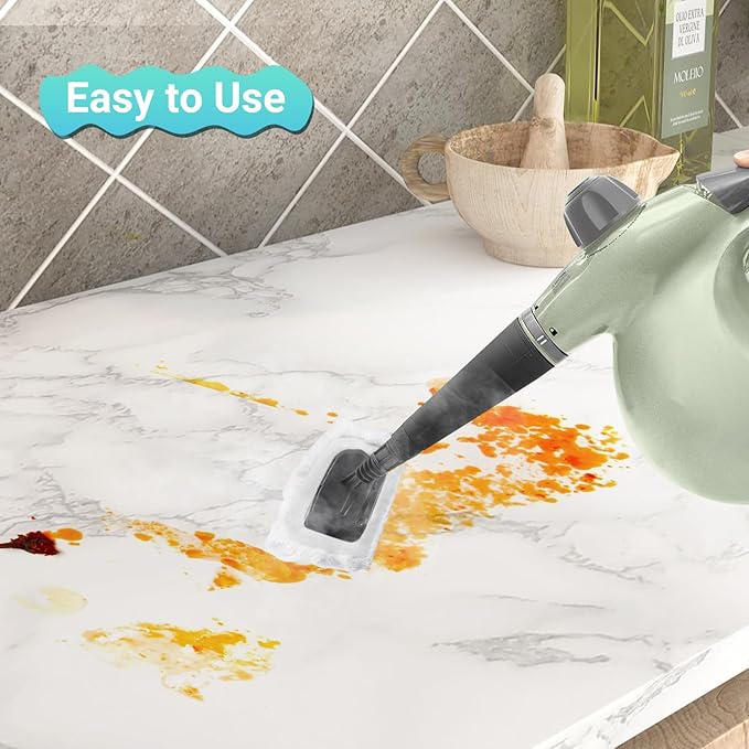 8 Pack Steam Mop Pads for Handheld Steam Cleaner, Compatible with Bissell Steam Shot, Wagner, PurSteam, McCulloch, Dupray, Comforday Steam Cleaner, Universal Washable Steam Cleaner Accessories