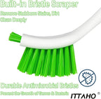 ITTAHO 3 Pack Dish Brush,Dish Scrub Brush, Kitchen Scrub Brush for Cleaning Dishes, Double Sided Bristles Scrubber Cleaner for Dishes,Sink,Pots,Pans,Bathroom Shower,Tile,Tubs