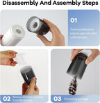 Mini Vacuum Cleaner Cordless,Car Vacuum Cleaner Portable with HEPA Filter, High Power Rechargeable 2 Suction Modes, Lightweight Vacuum for Keyboard,Car, Home, Office, Pet