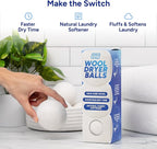 Wool Dryer Balls, 3-Pack XL, 100% Pure New Zealand Sheep Wool, Unscented, Hypoallergenic, Eco-Friendly Laundry Balls (3 Pack)