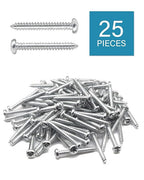 50pcs Plastic Self-Drilling Drywall Anchors, #8 Wall Anchors and Screws Kit, 25Pcs Self-Tapping Anchors & 25Pcs #8 x 1-1/4'' Pan Head Screws, Holds 50LBs, for Hanging and Mounting | by IMSCREWS