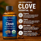 Organic Clove Essential Oil 30 ml - Pure, Natural, Undiluted for Toothache, Sore Muscles, Skin & Hair Care - Soothing Clove Bud Essential Oil - Nexon Botanics