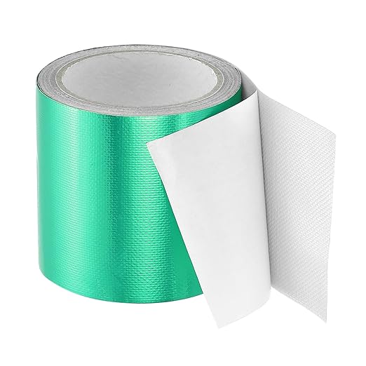 PATIKIL Awning Repair Tape 8m x 10cm Waterproof Canvas Tape High Adhesive Tear Repair Patch Kit for PVC Tarpaulin Tent Awning Fabric RV Sail Boat Cover, Green (4" x26.24ft)