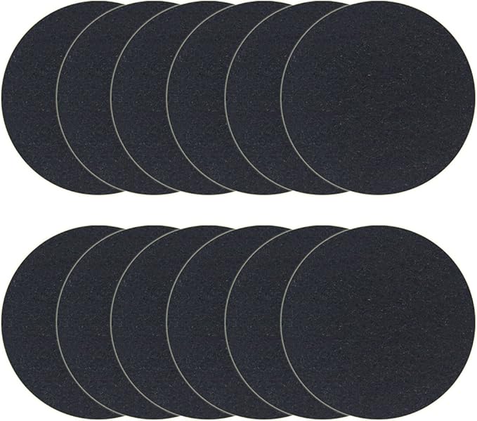 6.7inch Charcoal Filters for Kitchen Compost Bin Pail Replacement Filter Countertop Home Bucket Refill Sets, Round