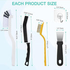 Crevice Cleaning Brush,12 Pcs Cleaning Supplies Cleaning Brush Tools,Hard Bristle Cleaning Brushes for Household Use Bathroom Tiles Kitchen Corner,Sink,Teapot, Bottle,Blender Practical and Durable