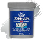 Goddard’s Silver Polish Foam, Silver Jewelry Cleaner for Antiques, Accessories, Ornaments, Silver Cleaner, Silverware Protection, Tarnish Remover for Sterling Silver Jewelry, Sponge Applicator, 6 oz