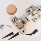 15 Pcs Wood Anchor Stripped Screw Hole Repair Kits-Door Hinge Hole Repair Kits Fit Screws Sizes #2 to #18-Adjustable Wall Anchors for Wood Door Drywall Hole Repair