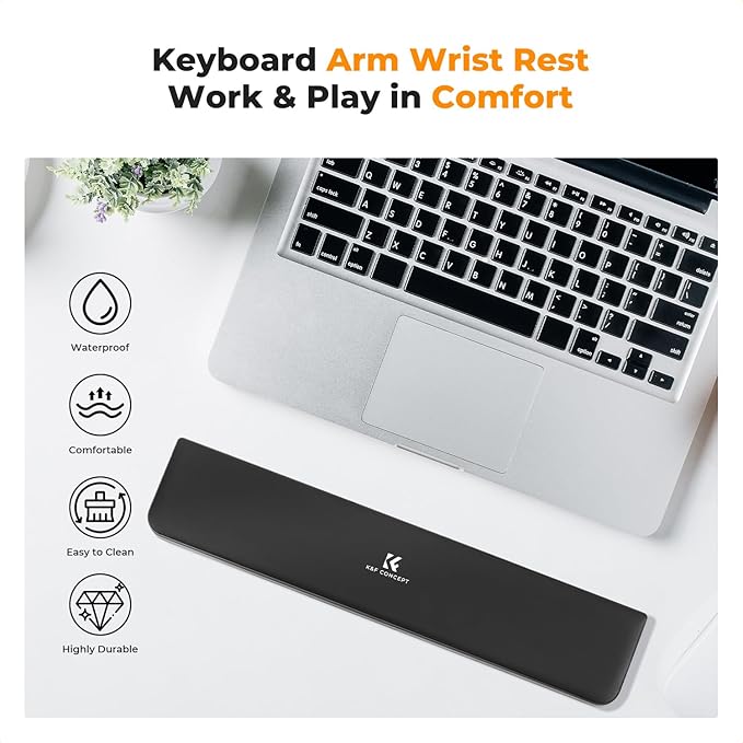 K&F CONCEPT Multi Functional Keyboard Cleaning Kit · Keyboard Arm Wrist Rest - Electronic Device Cleaner Set for Cell Phone Tablet PC Camera Keyboard Earbud