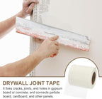 PATIKIL Drywall Repair Mesh Tape, 6 inch x 164 ft Fiberglass Repair Patch Self-Adhesive Dry Wall Joint Tape 9 Mesh Wall Hole Crack and Seam Patch, White