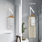 Drying Rack Wall Mounted Clothes Hanger Folding Wall Coat Racks Aluminum Home Storage Organiser Space Savers