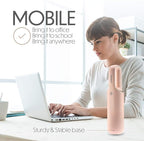 STARUMENT Portable Hand Vacuum Cleaner for Dust Pet Hair Dirt Home Car Interior, Furniture Lightweight Easy to Use, Compact Design Battery Rechargeable with USB-C Cable Pink