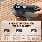 DBC Fabric Shaver, 3-Speed Lint Remover for Clothes LED Display, 15000r/Min Powerful Motor, Large Shaving Head Lint Shaver for Clothes, 6-Leaf Blades, Lint Ball, Furniture, Fuzz, Black & Silver