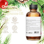 Christmas Wreath Pine Fragrance Oil 2 Oz, Natural Scent Oil for Home Essential Oils Diffuser, Candle Making, Soap Making, DIY Body Oils, Perfume, Body Mist, Spray - Cozy Pine Scent