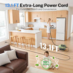 ODSD Steam Cleaner for Home & Car, 3-Level Adjustable Steamer for Cleaning, 15s Heat-Up & 1.6L Large Tank, Handheld Steam Cleaner for Car Detailing, Home, Tile, Grout, Furniture with 15pcs Accessories