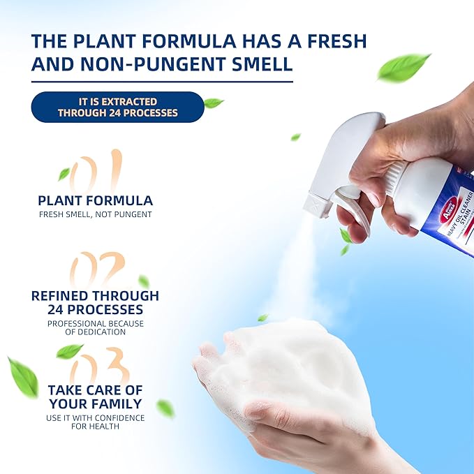 Kitchen Cleaner Spray, Degreaser Cleaner Heavy Duty, Glass Cooktop Cleaner, Oven Cleaner Heavy Duty, Stainless Steel Cleaner for Appliances, Heavy Oil Cleaner Powerful Kitchen, 1PCS